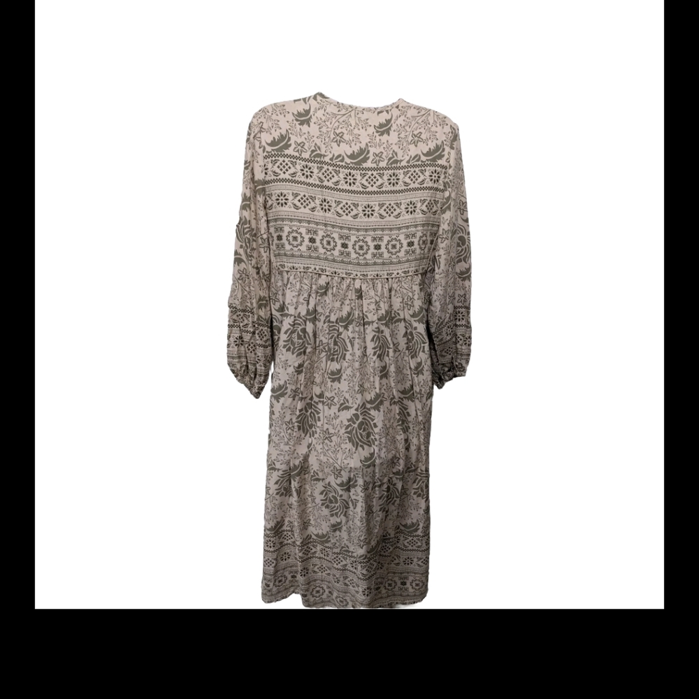 NWT R. Vivimos Bohemian Print Midi Dress S Prairie Cottagecore - Picture 7 of 8